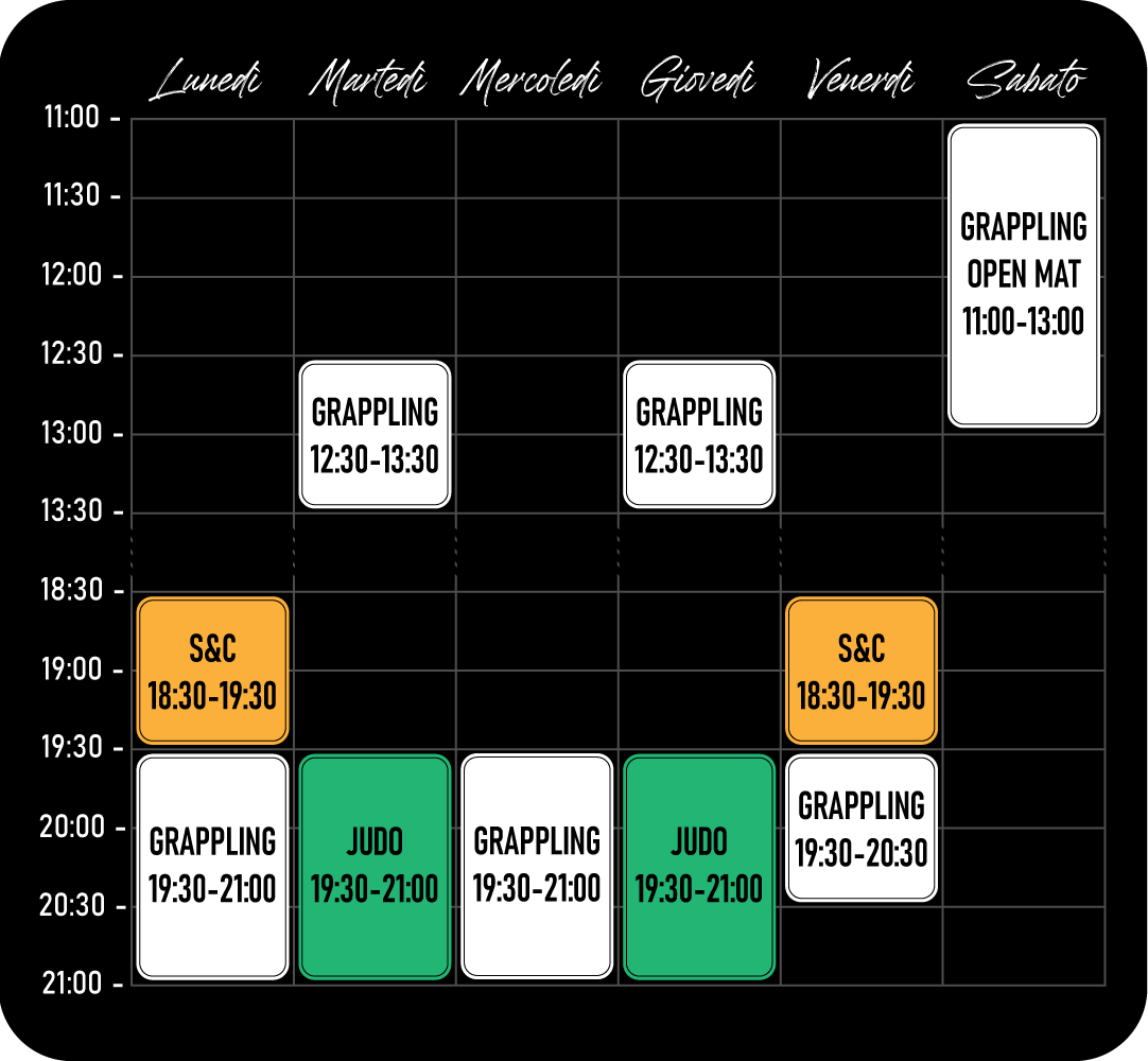 orari grappling bjj judo s&c Besana Brianza